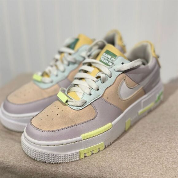 Nike Air Force 1 Pixel 'Have A Good Game' Sneakers Size 7.5 Pastel Streetwear - Picture 2 of 7